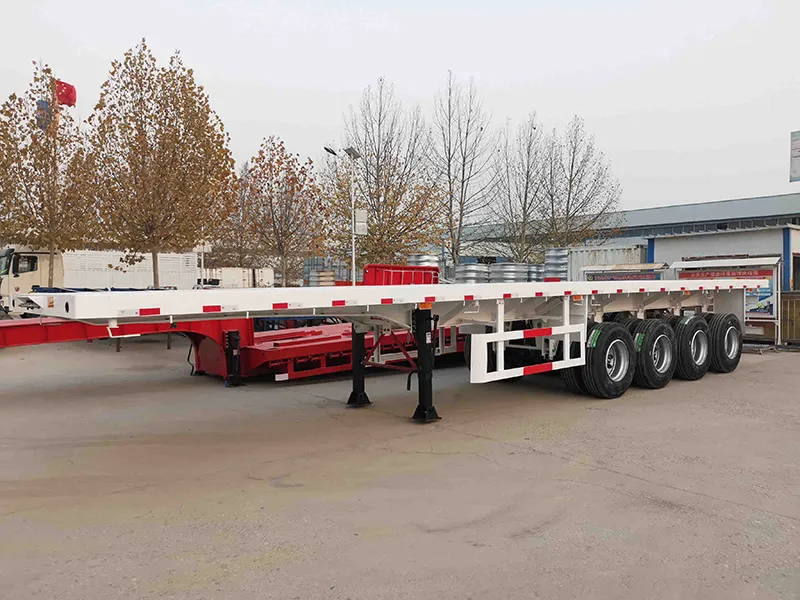 Trailer Kontainer Flatbed 4 Gandar
